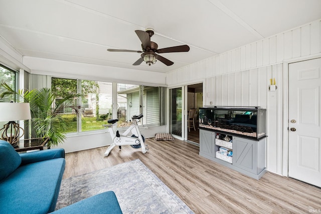 3822 Eastmont Dr, South Bend, IN 46628 - sunroom with wood finished floors