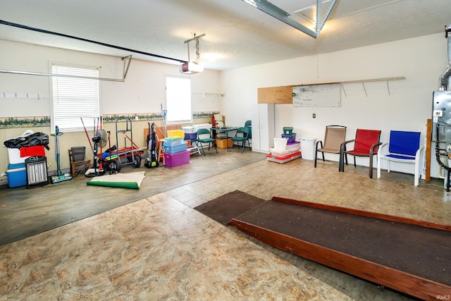 9040 Clear Creek Dr, Evansville, IN 47711 - garage featuring a garage door opener