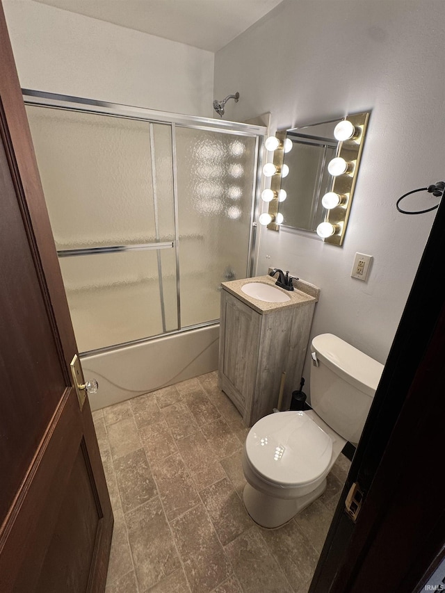 3316 Central Dr, Fort Wayne, IN 46806 - full bathroom featuring shower / bath combination with glass door and vanity