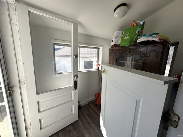 419 W Jefferson St, Kokomo, IN 46901 - doorway featuring dark wood finished floors