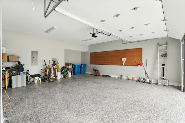 13176 Malfini Trl, Fort Wayne, IN 46845 - garage with a garage door opener and electric panel