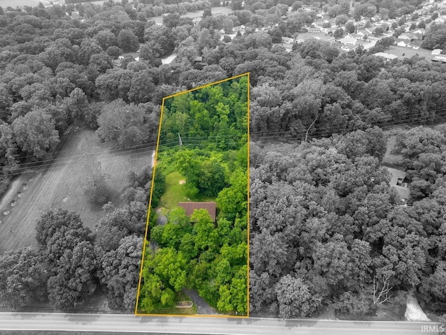 5818 Prophets Rock Rd, West Lafayette, IN 47906 - aerial view of property's location featuring property parcel outlined