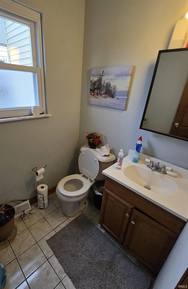1403 Wilson St, Boonville, IN 47601 - bathroom with vanity and tile patterned flooring