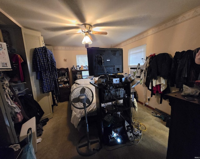 1403 Wilson St, Boonville, IN 47601 - dining room featuring light carpet and a ceiling fan
