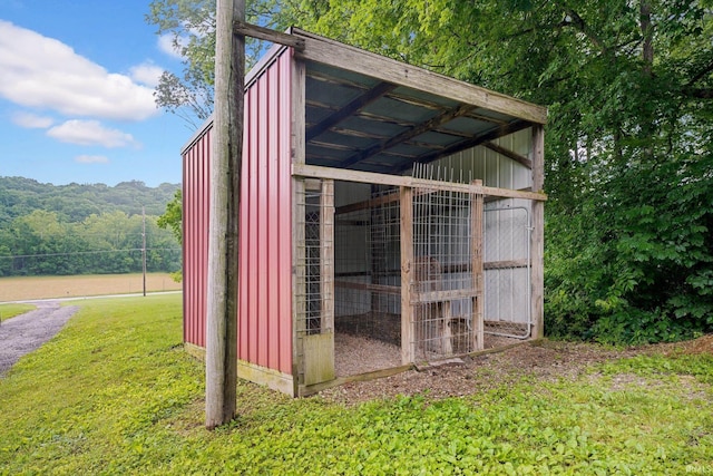 10154 W Rock E Rd, Bloomington, IN 47403 - view of poultry coop with a lawn