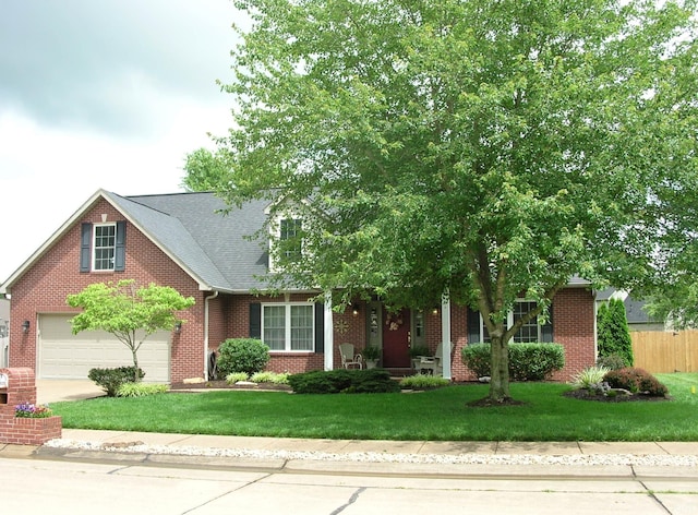 2622 Oak Trail Dr, Newburgh, IN 47630 - view of front of house with brick siding, concrete driveway, and roof with shingles