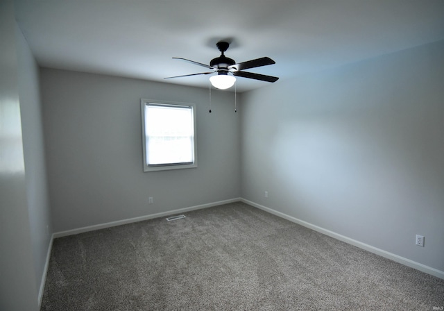 7366 Capri Ct, Newburgh, IN 47630 - spare room featuring ceiling fan and carpet flooring
