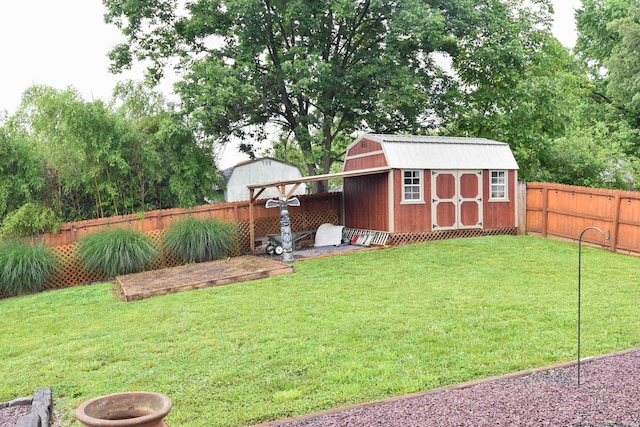 7366 Capri Ct, Newburgh, IN 47630 - fenced backyard with a storage shed