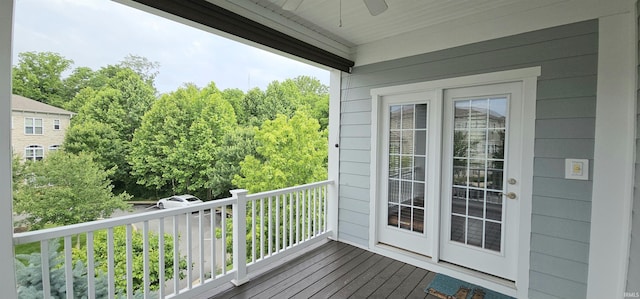 1648 S Ira St, Bloomington, IN 47401 - balcony with ceiling fan