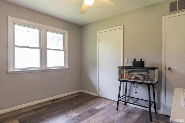 4260 W 3rd St, Bloomington, IN 47404 - bedroom with wood finished floors and ceiling fan