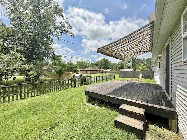 8433 Countrywood Ct, Newburgh, IN 47630 - fenced backyard with a wooden deck