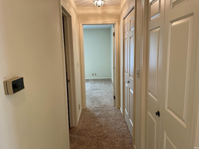 845 Crosspointe Ct, Wabash, IN 46992 - hall with carpet and a textured ceiling