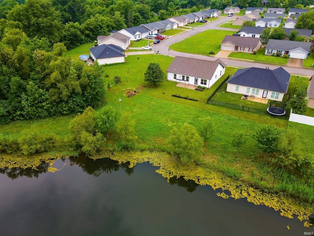 390 Mallard Cir, Chandler, IN 47610 - aerial view of residential area featuring a large body of water