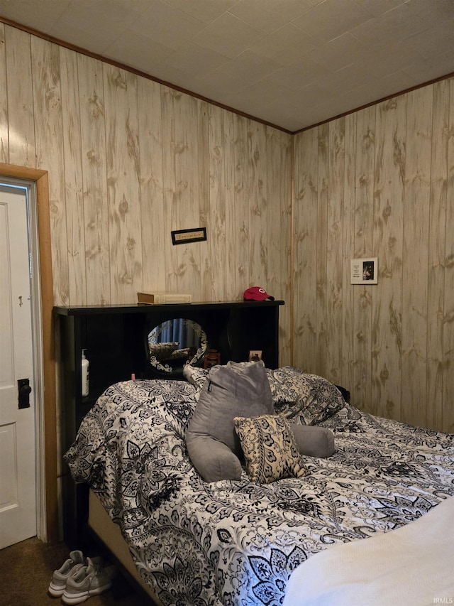 221 W 11th St, Bicknell, IN 47512 - bedroom with wood walls