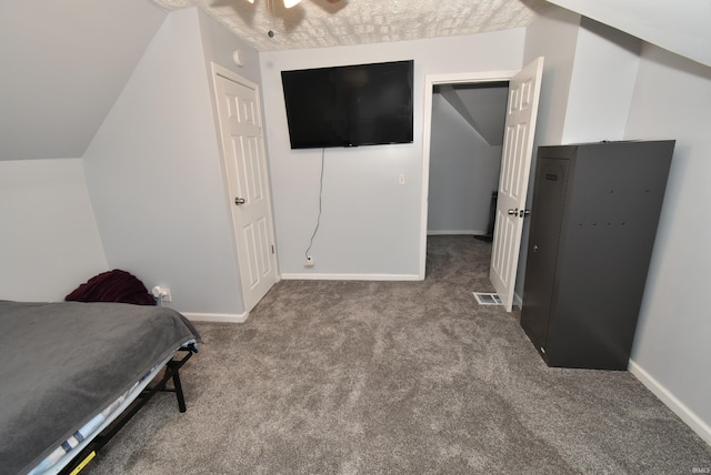 206 N Van Buren Ave, Fowler, IN 47944 - carpeted bedroom with lofted ceiling