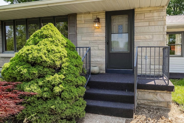 2330 N Fritz Dr, Bloomington, IN 47408 - entrance to property with stone siding
