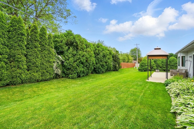 1322 Canal Ridge Dr, New Haven, IN 46774 - view of yard with a gazebo and a patio area