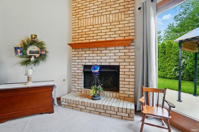 1322 Canal Ridge Dr, New Haven, IN 46774 - detailed view of carpet and a fireplace