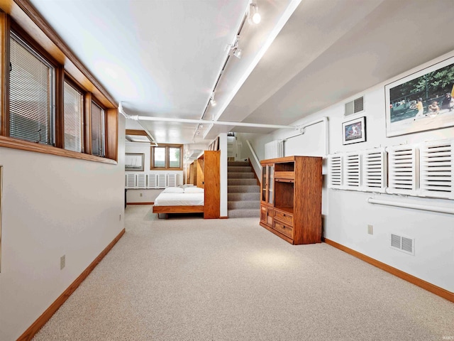 2402 Broadway Blvd, Fort Wayne, IN 46807 - carpeted bedroom featuring track lighting and radiator heating unit