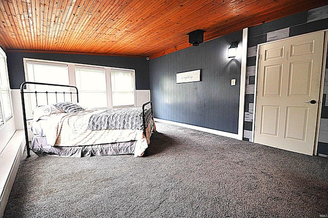 8077 E State Road 4th Rd, Walkerton, IN 46574 - carpeted bedroom featuring wood ceiling