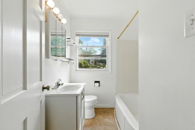 1610 Kentucky Ave, Fort Wayne, IN 46805 - full bath with vanity, shower / bathtub combination, and tile patterned floors