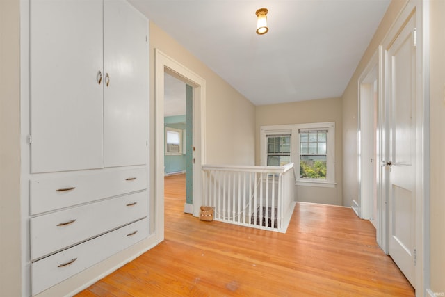 2131 Kensington Blvd, Fort Wayne, IN 46805 - hall with light wood finished floors and an upstairs landing