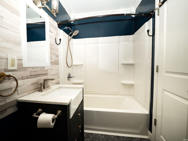 3945 W Walnut Leaf Dr, Bloomington, IN 47403 - bathroom featuring vanity and  shower combination