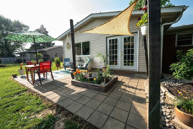 3945 W Walnut Leaf Dr, Bloomington, IN 47403 - view of patio with french doors