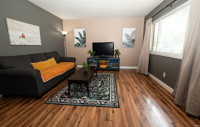 3945 W Walnut Leaf Dr, Bloomington, IN 47403 - living room with wood finished floors and baseboards