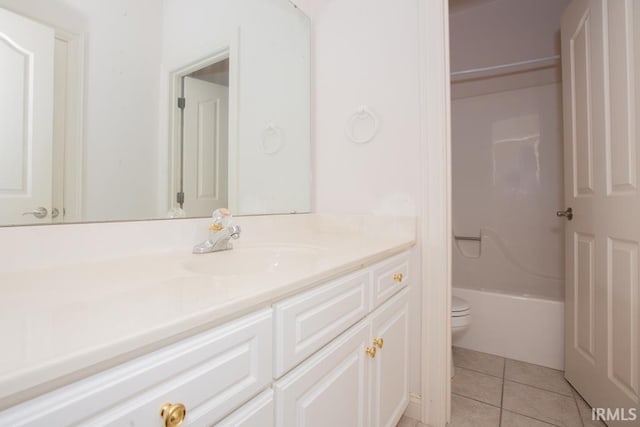 2433 Wheaton Dr, Evansville, IN 47725 - bathroom featuring vanity and tile patterned floors