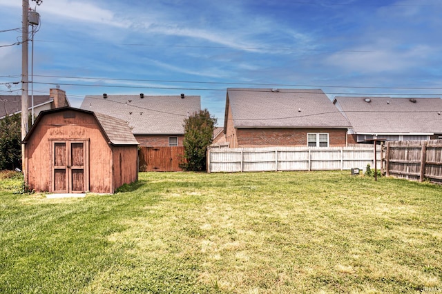 6412 E Oak St, Evansville, IN 47715 - fenced backyard with a shed