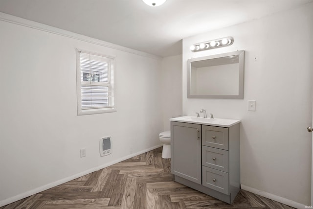 2305 N Armstrong St, Kokomo, IN 46901 - bathroom with vanity and heating unit