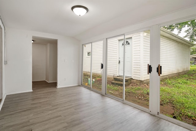 2305 N Armstrong St, Kokomo, IN 46901 - unfurnished sunroom featuring lofted ceiling