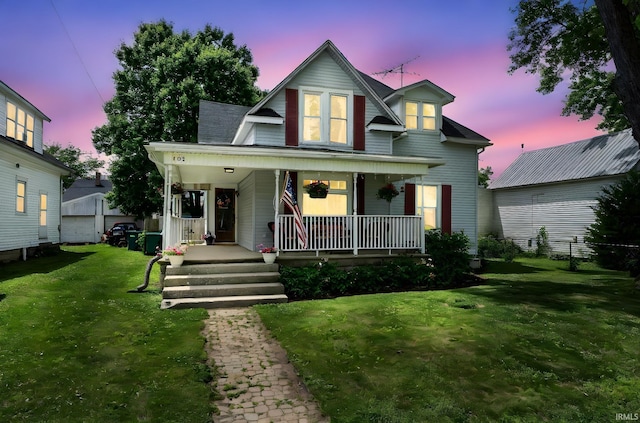 102 E Peterson St, Otterbein, IN 47970 - view of front facade featuring covered porch