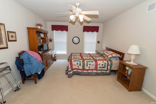 920 Cary Ct, South Bend, IN 46614 - carpeted bedroom featuring baseboards and ceiling fan