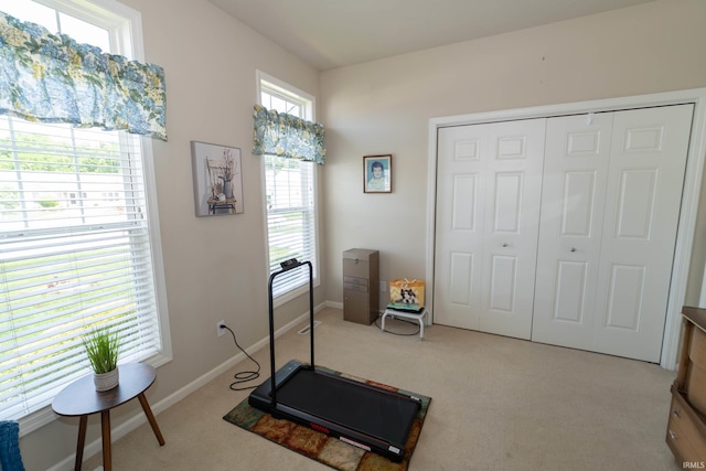 920 Cary Ct, South Bend, IN 46614 - exercise room with carpet flooring and healthy amount of natural light