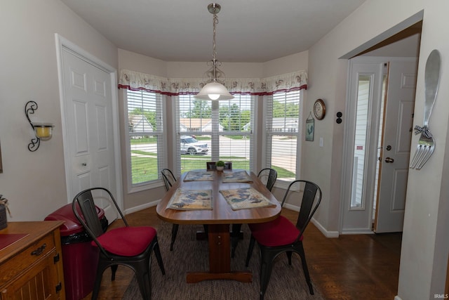 920 Cary Ct, South Bend, IN 46614 - dining area with baseboards and wood finished floors