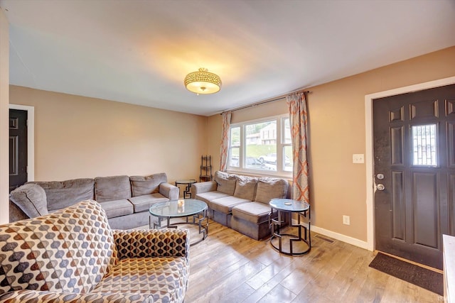 3121 S Yonkers St, Bloomington, IN 47403 - living room with light wood-type flooring and baseboards