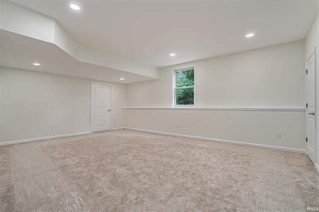 54207 Starner Ave, Elkhart, IN 46514 - below grade area with carpet flooring and recessed lighting