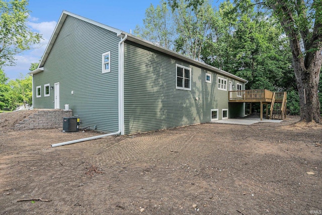 54207 Starner Ave, Elkhart, IN 46514 - view of property exterior featuring a deck and stairway