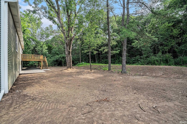 54207 Starner Ave, Elkhart, IN 46514 - view of yard featuring stairway and a deck