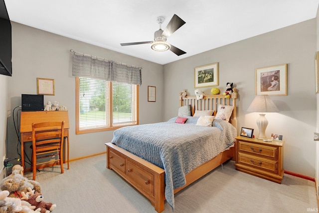 1321 Lost Lock Way, New Haven, IN 46774 - bedroom with light carpet and a ceiling fan