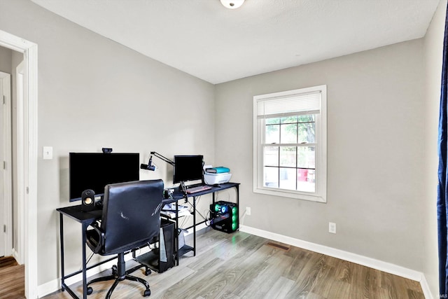 26 E Plum St, Anderson, IN 46012 - office featuring wood finished floors