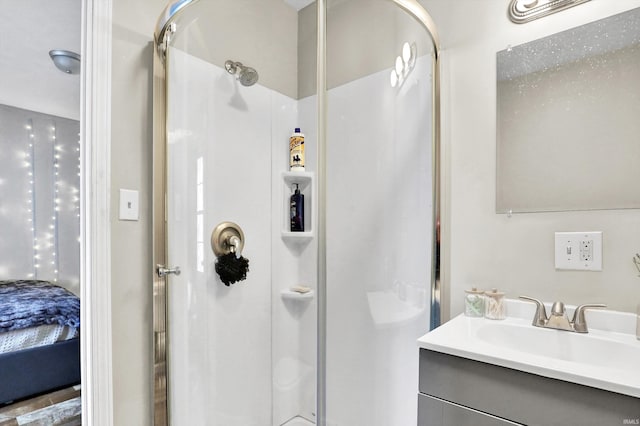 26 E Plum St, Anderson, IN 46012 - ensuite bathroom with a shower stall and vanity