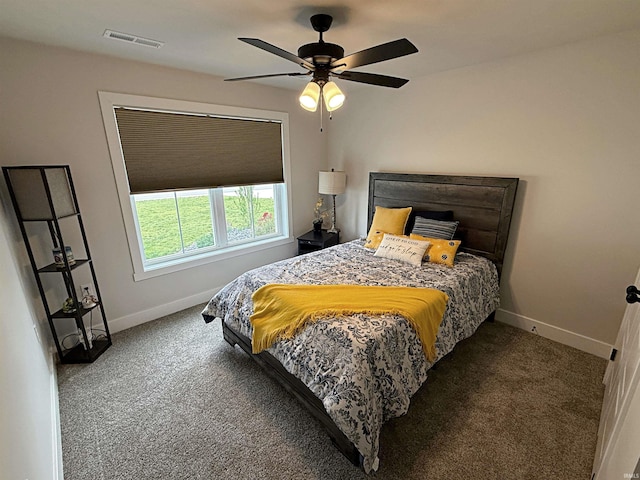 9 Beacon Way, Washington, IN 47501 - carpeted bedroom featuring baseboards and a ceiling fan