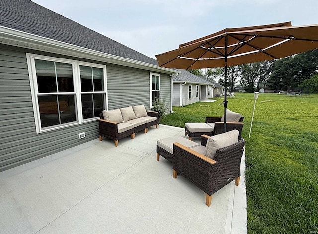 9 Beacon Way, Washington, IN 47501 - view of patio / terrace with outdoor lounge area