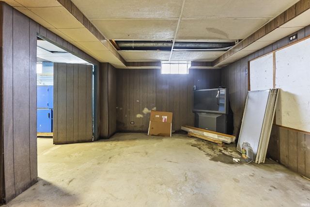 5309 S Hanna St, Fort Wayne, IN 46806 - below grade area with wood walls