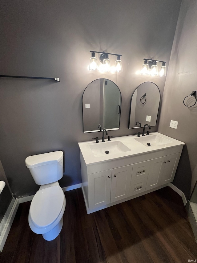 1906 N 15th St, Lafayette, IN 47904 - full bathroom featuring wood finished floors and double vanity
