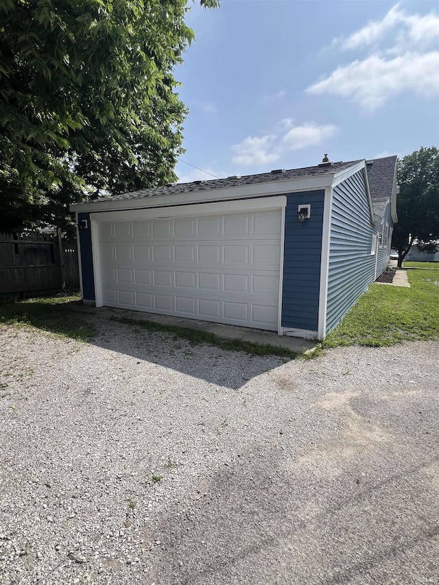 1906 N 15th St, Lafayette, IN 47904 - view of detached garage