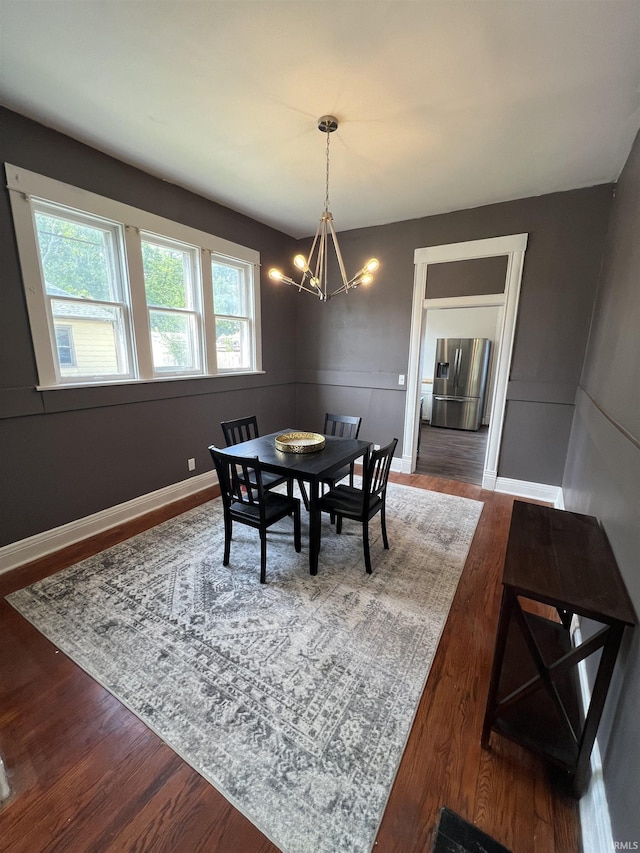 1906 N 15th St, Lafayette, IN 47904 - dining room with a chandelier and wood finished floors